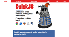 Desktop Screenshot of dalekjs.com