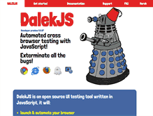 Tablet Screenshot of dalekjs.com